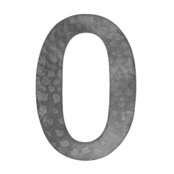 Číslo domové 0, 170x90mm, zdobené, bez povrchovej úpravy Číslo domové 0, 170x90mm, zdobené, bez povrchovej úpravy